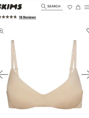 SKIMS Wireless Form Plunge Push Up Bra in 38D NWT